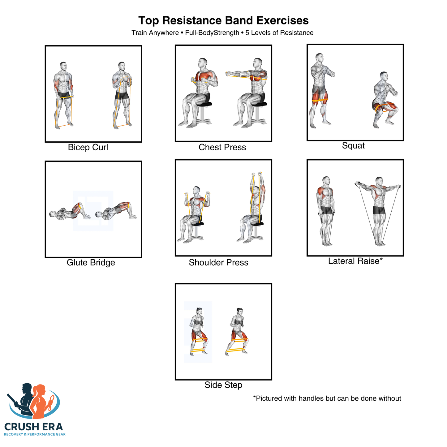 Gym Resistance Bands – Recovery Set & Full-Body Workout